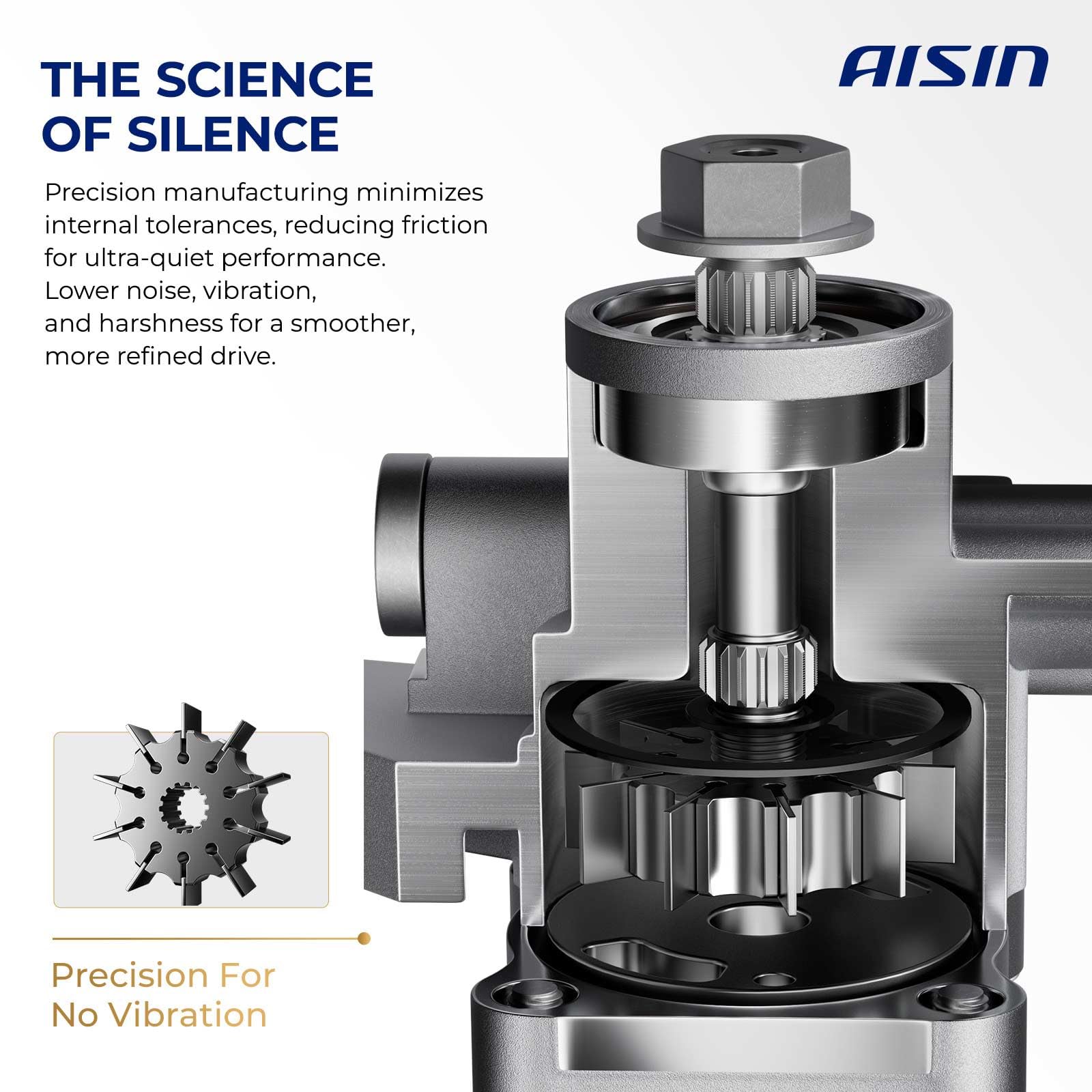 AISIN AFTERMARKET PSPN-00273 Power Steering Pump - Compatible with